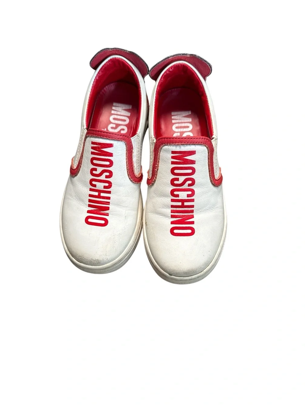 Moschino  sz 29 Teddy Leather Slip-On Sneakers